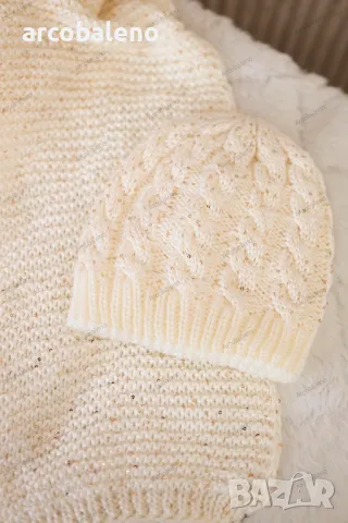 Дамски зимен комплект шапка и шал Dominika, 2цвята , снимка 4 - Шапки - 47811442