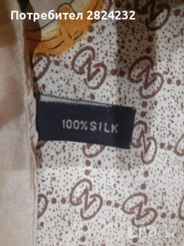 Копринен шал, снимка 2 - Шалове - 51686275