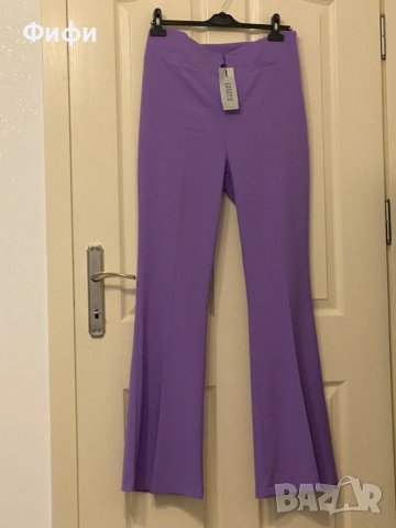 Лилав дамски панталон, снимка 3 - Панталони - 41125854