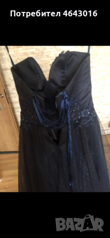 Тъмно синя бална рокля, снимка 5 - Рокли - 52444089