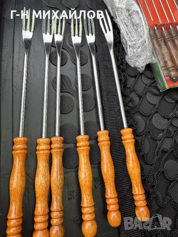 Дървени дълги вилички