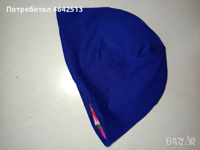 двулицева памучна шапка, снимка 3 - Шапки - 52302113