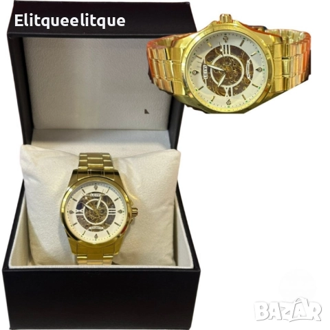 Луксозен автоматичен мъжки часовник LEIYI, снимка 5 - Мъжки - 52278876