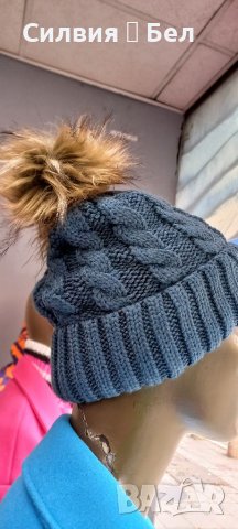 Шапка плетиво , снимка 3 - Шапки - 39092422