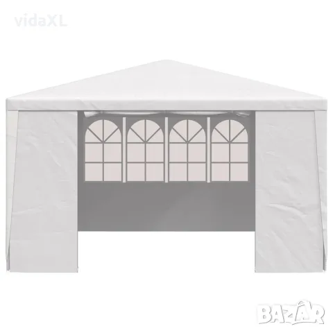 vidaXL Професионална парти шатра със стени 4x4 м бяла 90 г/м², снимка 4 - Къмпинг мебели - 56147637