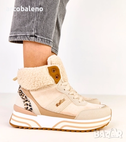 Дамски високи маратонки с подплата от Mirasen, 4цвята , снимка 16 - Маратонки - 52024364