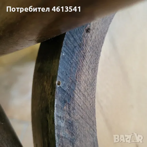 АНТИКА! Перфектен ретро стол ОРИГИНАЛЕН ЕТИКЕТ-ДИП Никос Белоянис Троян, снимка 18 - Антикварни и старинни предмети - 55788535