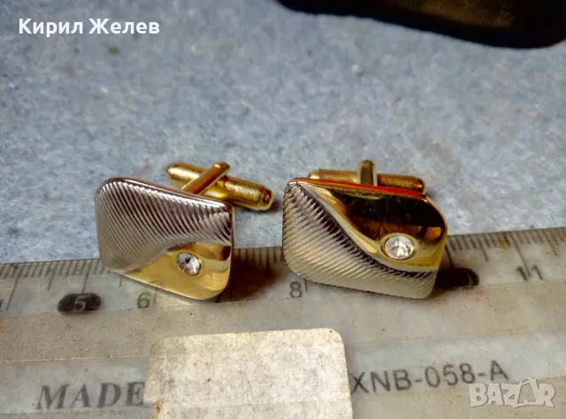 АРИСТОКРАТИЧНИ ВИНТИДЖ АРТ БУТОНЕЛИ КОПЧЕТА За РЪКАВЕЛИ с ЖЪЛТА и БЯЛА ПОЗЛАТА и ЦИРКОНИ 48815, снимка 4 - Други - 48290480