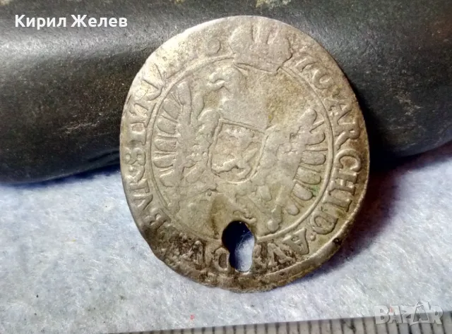 Стара СРЕБЪРНА МОНЕТА 6 КРОЙЦЕРА 1670 ИМПЕРАТОР ЛЕОПОЛД I АВСТРИЯ СВЕЩЕНА РИМСКА ИМПЕРИЯ 32626, снимка 2 - Нумизматика и бонистика - 48805842