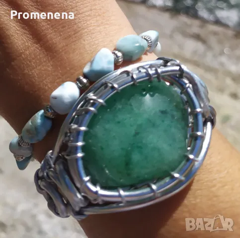 Гривни с естествени кристали, снимка 8 - Гривни - 47046344