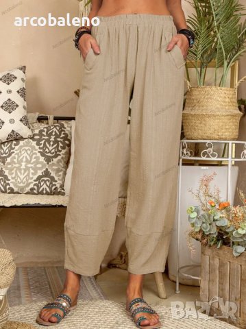 Дамски ежедневен панталон. Големи размери, 8цвята - 023, снимка 12 - Панталони - 41402630