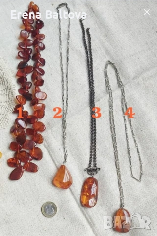     🍁🍂🍁Кехлибар колие гердан 