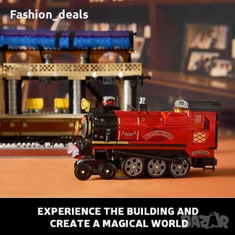 Нов Комплект мини блокчета за изграждане на вълшебна гара железница 1259 броя Деца Подарък, снимка 2 - Конструктори - 42419189