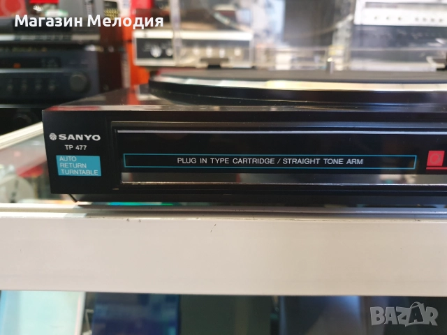 💽📻📀🎶 Грамофон SANYO TP 477 В отлично техническо и визуално състояние., снимка 8 - Грамофони - 37806406
