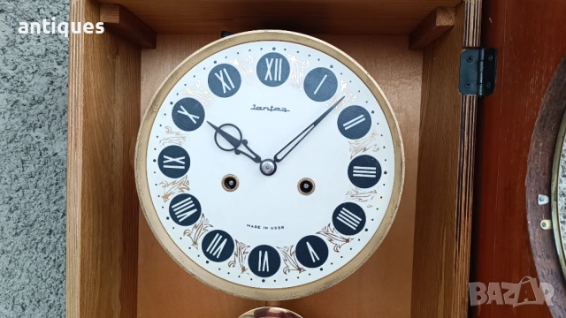 Руски стенен часовник - Янтар / Jantar - 1970г., снимка 6 - Антикварни и старинни предмети - 53266872