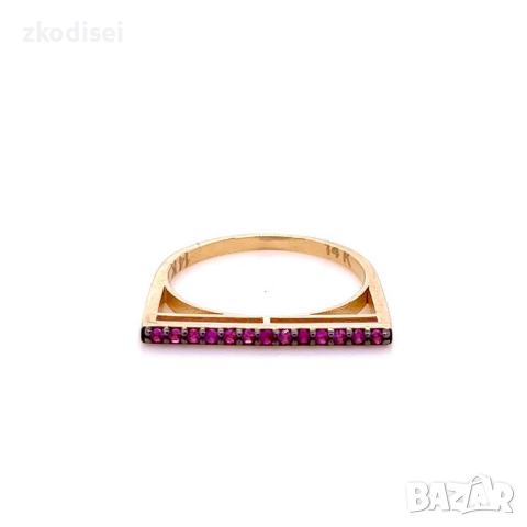 Златен дамски пръстен 1,71гр. размер:53 14кр. проба:585 модел:22120-6