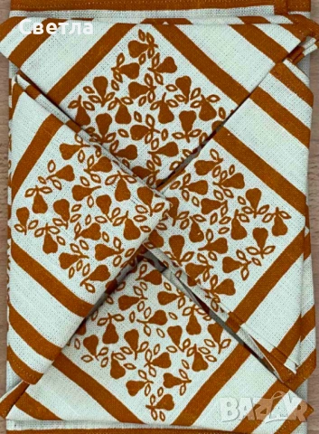 Ленени  Комплекти с по 6 бр. салфетки-1, 2 и 3 (бродерия)-по € 23 и 4 и 5 (щампа) по € 13, снимка 7 - Други - 19263066