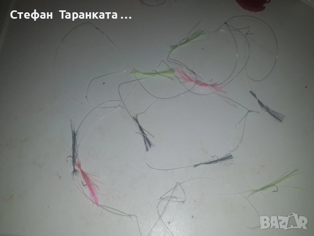 чепаретата за чернокоп със 10 куки и ламета , снимка 3 - Такъми - 51586648