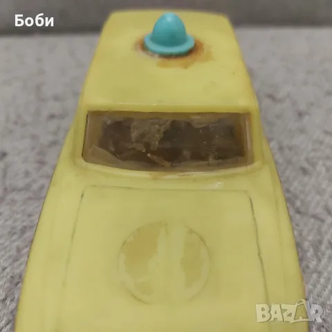 Стара Соц Българска Пластмасова Играчка Москвич Народна Милиция, снимка 6 - Колекции - 48930712