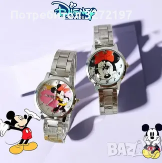 Disney Mickey Minnie Детски Кварцов часовник, снимка 1