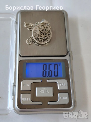 Сребърно колие 925, снимка 6 - Колиета, медальони, синджири - 53643225