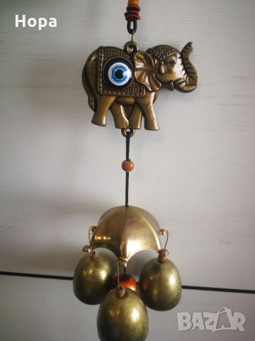 Вятърен звънец от метал Слонче , снимка 5 - Други - 35950768