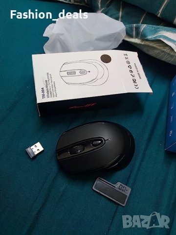 Нова Безжична мишка за лаптоп 2.4gh/USB применик за PC Mac,Chromebook,MacBook, снимка 8 - Клавиатури и мишки - 41139945