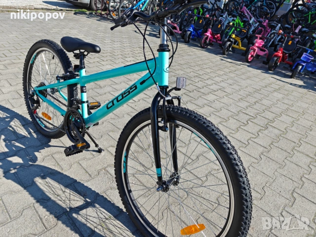 CROSS Велосипед 24" SPIDER син, снимка 5 - Велосипеди - 53830756