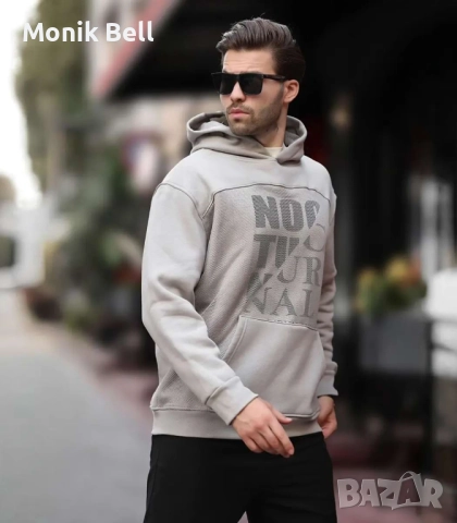 Мъжки Суитшърт - Noctural Gray, снимка 3 - Суичъри - 52860887