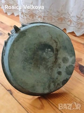 Стар ретро бъкърен тиган , снимка 6 - Антикварни и старинни предмети - 53243206