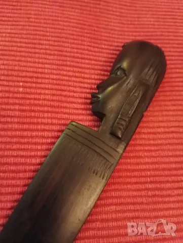 Винтидж нож за писма от абанос, Африка. , снимка 3 - Ножове - 49221182