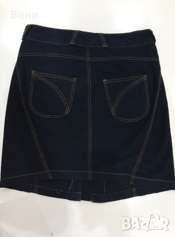 Черна дънкова пола-ОТЛИЧНО СЪСТОЯНИЕ, снимка 2 - Поли - 41668295