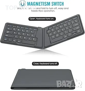 Сгъваема Bluetooth клавиатура MoKo, снимка 5 - Клавиатури и мишки - 48781762