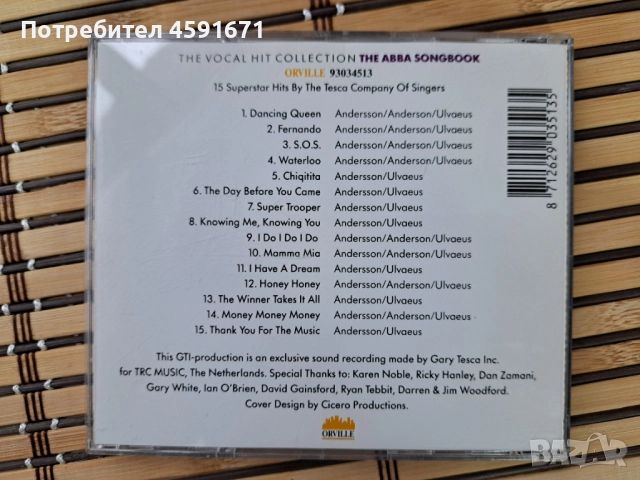 The Tesca Company Of Singers – The ABBA Songbook, снимка 3 - CD дискове - 51934775