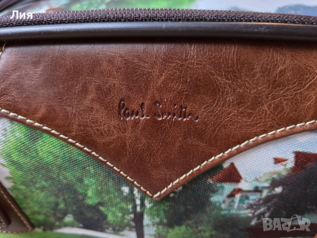 Пътна чанта с колелца и телескопична дръжка Paul Smith, снимка 7 - Чанти - 44676052