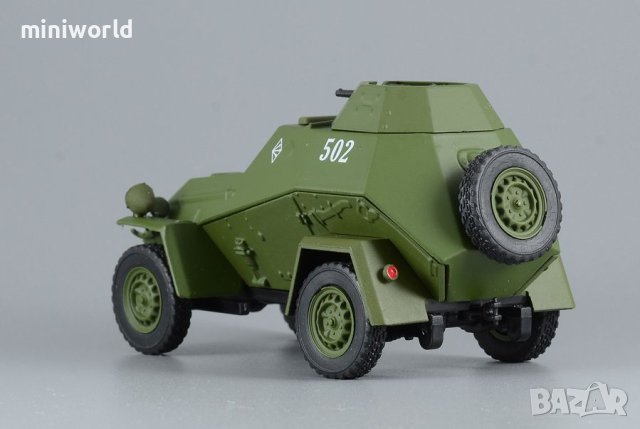 БА-64 военен бронетранспортьор танк СССР 1942 г. - мащаб 1:43 на DeAgostini моделът е нов в блистер, снимка 4 - Колекции - 42624204