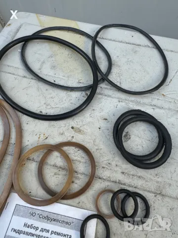 Ремонтен комплект ЦС-110 уплътнители за хидравличен силов цилиндър НОВ СССР, снимка 3 - Части - 47701025