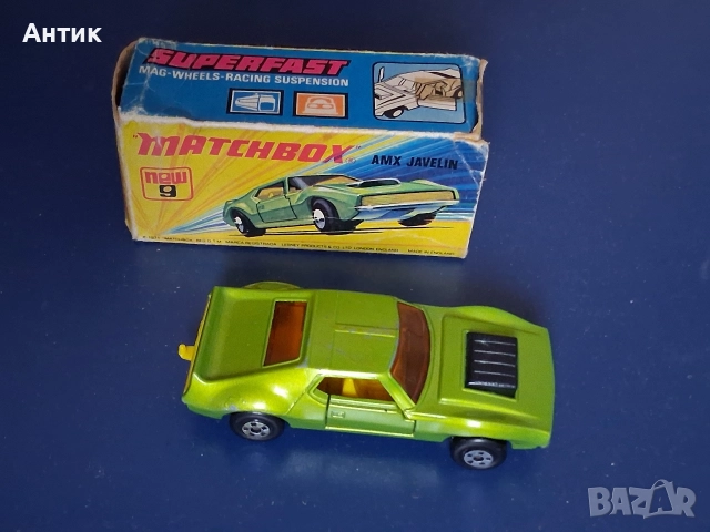 Стара Метална Количка MatchBox AMX Javelin England / 1972 год., снимка 5 - Колекции - 52750412