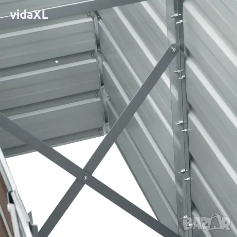 vidaXL Градинска висока леха поцинкована стомана 240x40x45 см кафява, снимка 6 - Саксии и кашпи - 56147601