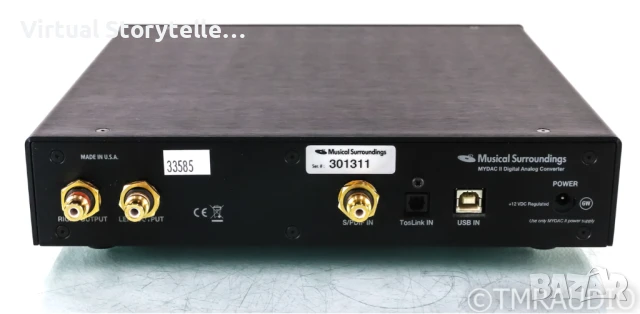 Musical Surroundings MYDAC II DAC; D/A Converter ЦАП, снимка 8 - Ресийвъри, усилватели, смесителни пултове - 50876499