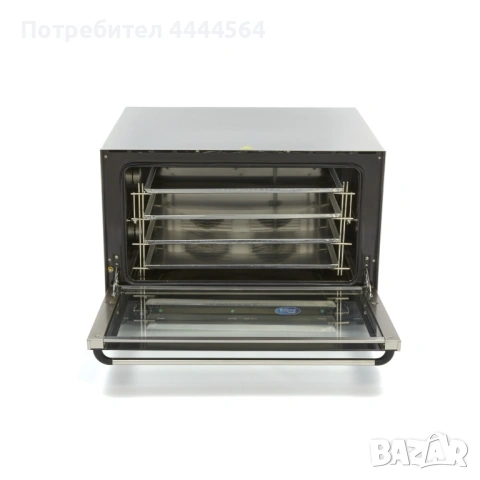 Професионална конвекторна фурна – 400V, 6,4 kW, с двойно остъкление и аналогов контрол, снимка 5 - Обзавеждане на кухня - 53777707