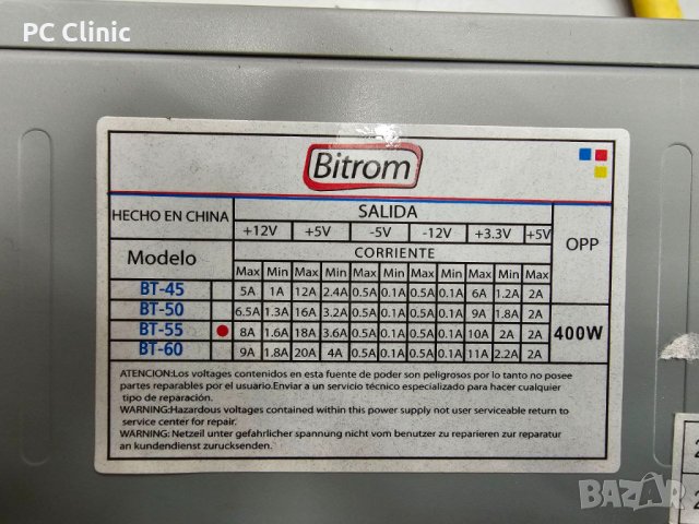 Захранване 400W Bitrom, снимка 1 - Захранвания и кутии - 41045906