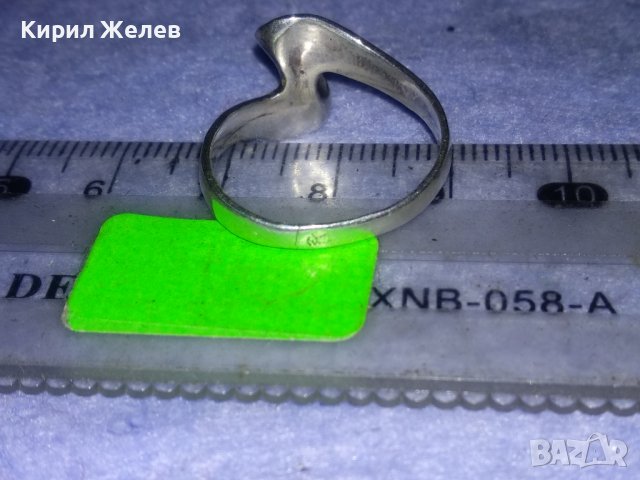 ЕЛЕГАНТЕН СТИЛИЗИРАН ВИНТИДЖ АРТ СРЕБЪРЕН ПРЪСТЕН СРЕБРО 900 ПРОБА МАЙСТОРСКА ИЗРАБОТКА 37869, снимка 13 - Пръстени - 40759808