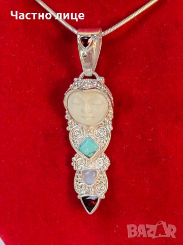 Уникален Сребърен Марков Vintage Медальон SAJEN Jewelry от Остров Бали, снимка 1