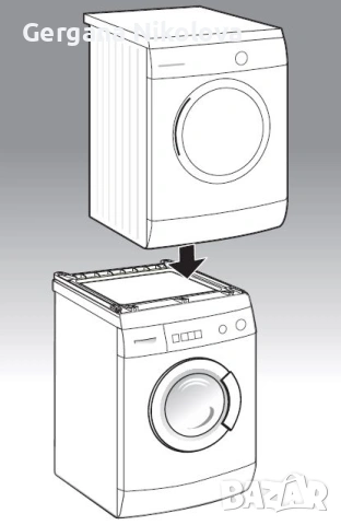 Свързващ кит BOSCH за сушилня и пералня WTZ20410, снимка 2 - Перални - 53739163