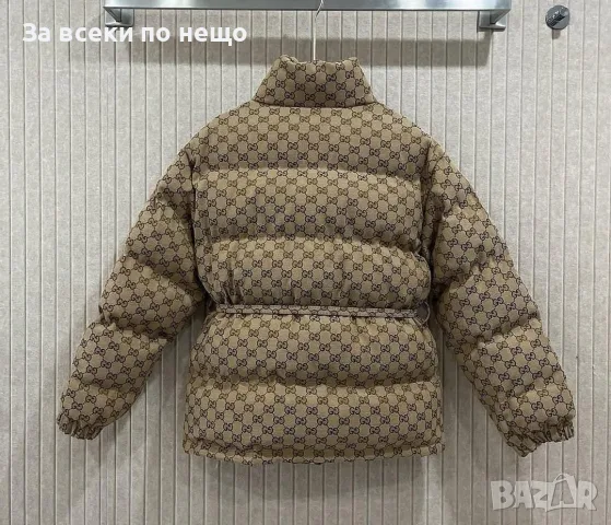 Gucci Бежово Дамско Зимно Яке М размер Код E233, снимка 5 - Якета - 56275102