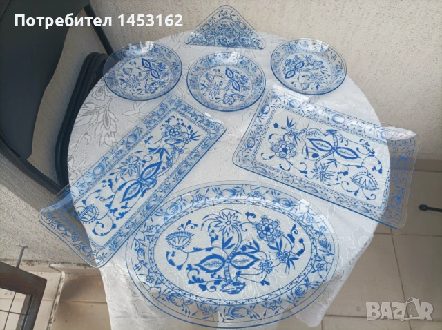 Старинен лот плата и чинии 