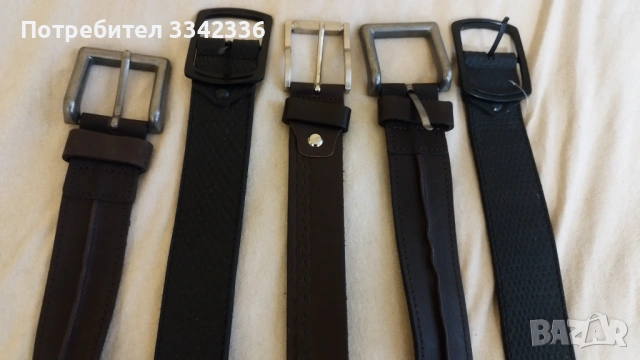 Лот колани - Естествена кожа - Чисто Нови Мъжки Колани