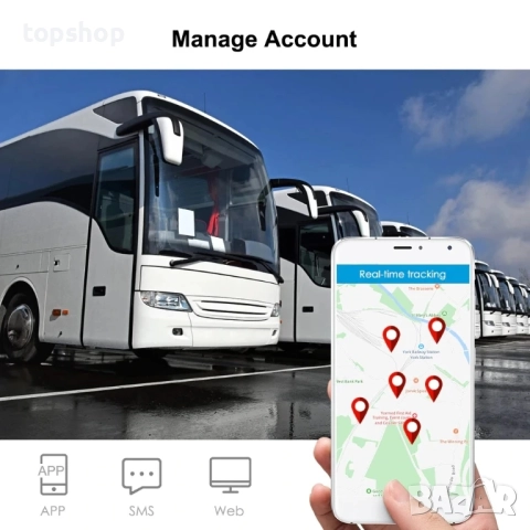 GPS тракер GizMondo® TK905 4G, водоустойчив, магнит, 5000mAh батерия, проследяване и местоположение, снимка 10 - Prestigio - 51637866