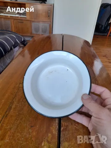 Стара емайлирана паница #14, снимка 4 - Други ценни предмети - 49845276